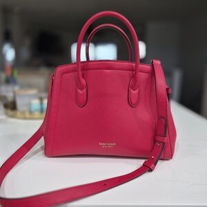 kate spade New York Hot Pink Leather Satchel